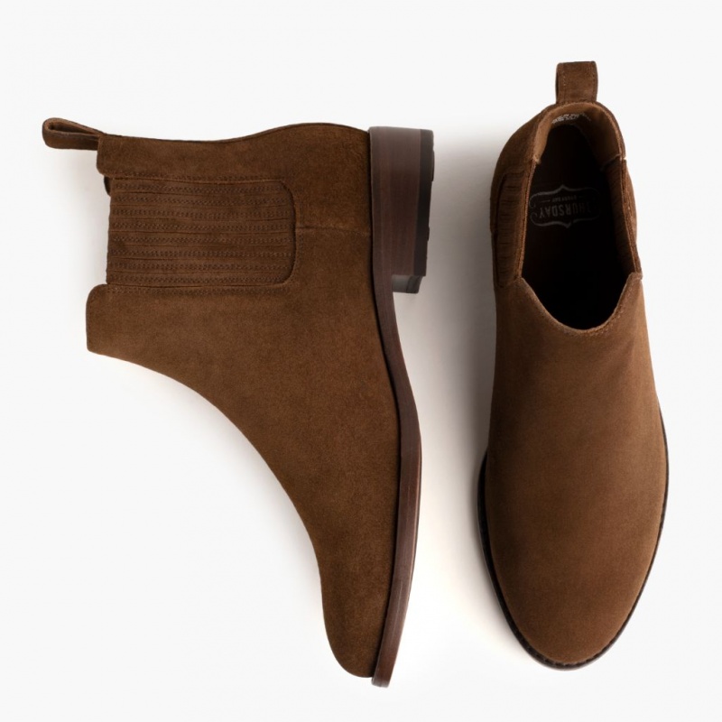 Thursday Boots Dreamer Chelsea Stiefel Damen Dunkelbraun | Österreich-74319MRAH
