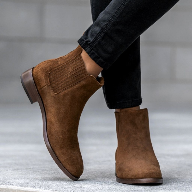Thursday Boots Dreamer Chelsea Stiefel Damen Dunkelbraun | Österreich-74319MRAH
