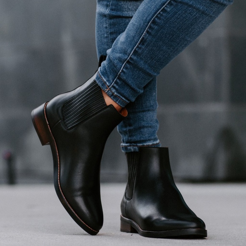 Thursday Boots Dreamer Chelsea Stiefel Damen Schwarz | Österreich-41825XJWT