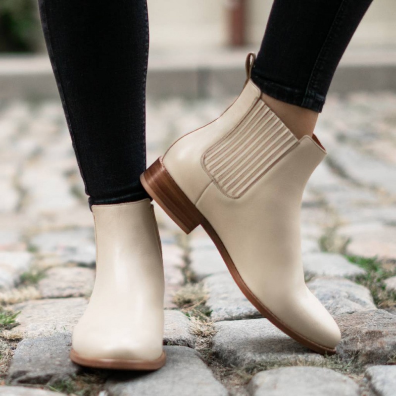 Thursday Boots Dreamer Chelsea Stiefel Damen Beige | Österreich-97620BXIL
