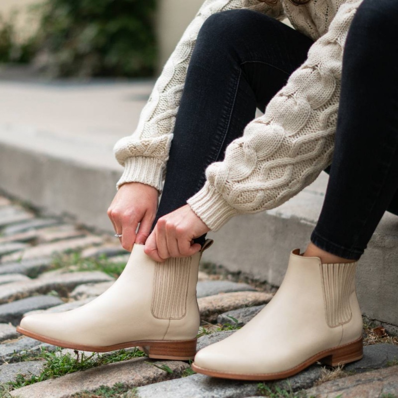 Thursday Boots Dreamer Chelsea Stiefel Damen Beige | Österreich-97620BXIL