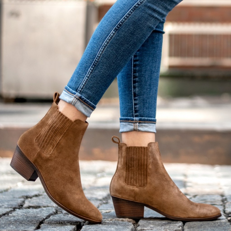 Thursday Boots Dreamer Comfortable 2 Heel Stiefeletten Damen Braun | Österreich-54378YXGF