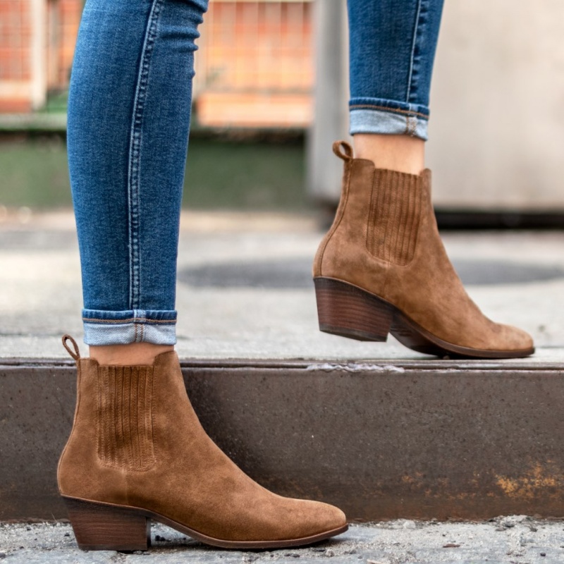Thursday Boots Dreamer Comfortable 2 Heel Stiefeletten Damen Braun | Österreich-54378YXGF