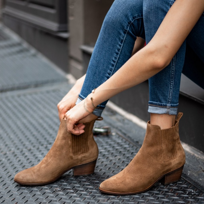 Thursday Boots Dreamer Comfortable 2 Heel Stiefeletten Damen Braun | Österreich-54378YXGF