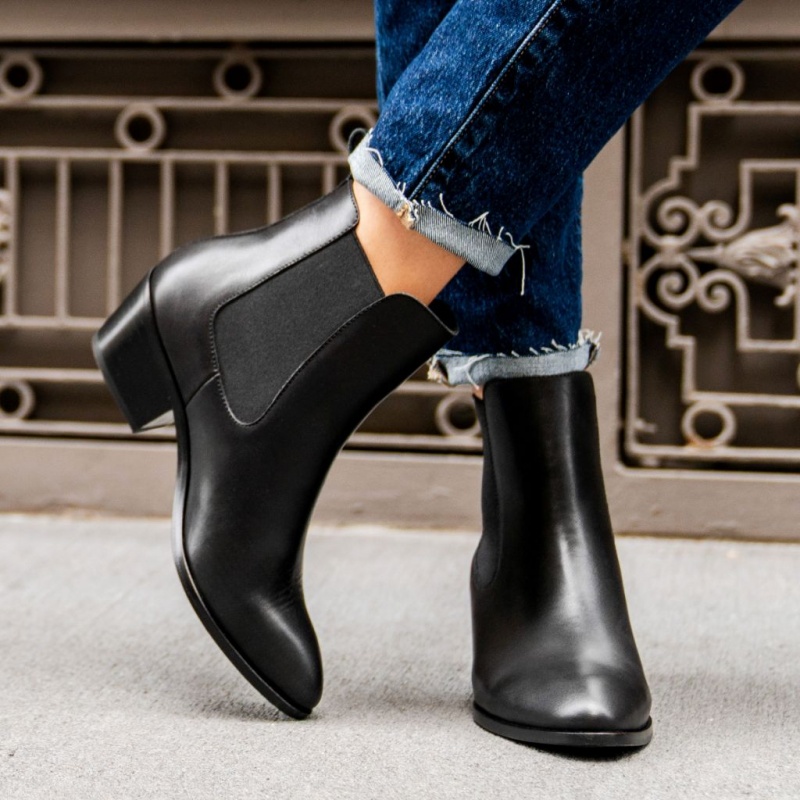 Thursday Boots Duchess 2 Heel Stiefeletten Damen Schwarz | Österreich-02963TLPC