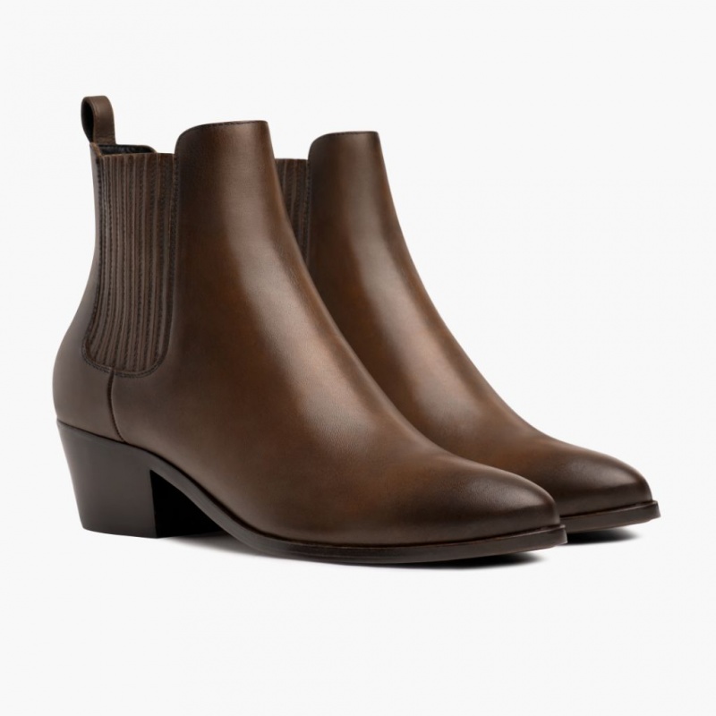 Thursday Boots Duchess 2 Heel Stiefeletten Damen Dunkelbraun | Österreich-54260WKYU