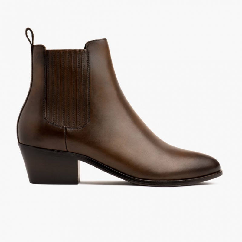 Thursday Boots Duchess 2 Heel Stiefeletten Damen Dunkelbraun | Österreich-54260WKYU
