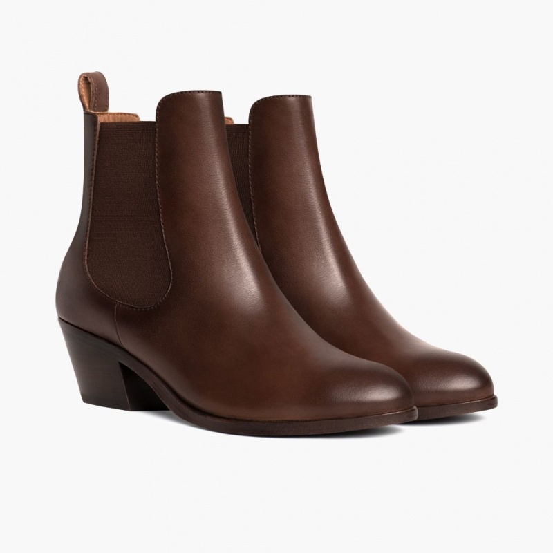 Thursday Boots Duchess 2 Heel Stiefeletten Damen Dunkelbraun | Österreich-31297YSEO