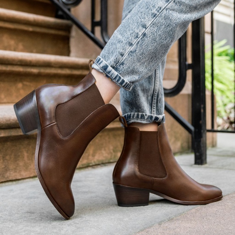 Thursday Boots Duchess 2 Heel Stiefeletten Damen Dunkelbraun | Österreich-31297YSEO