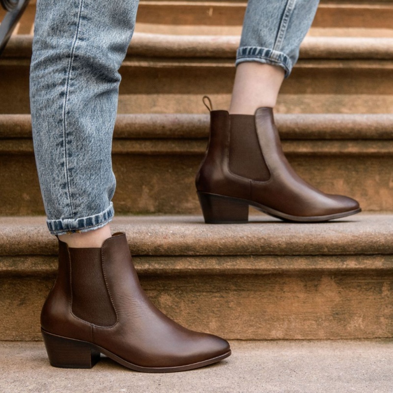 Thursday Boots Duchess 2 Heel Stiefeletten Damen Dunkelbraun | Österreich-31297YSEO
