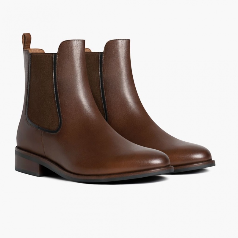 Thursday Boots Duchess Chelsea Stiefel Damen Dunkelbraun | Österreich-43657EKVY