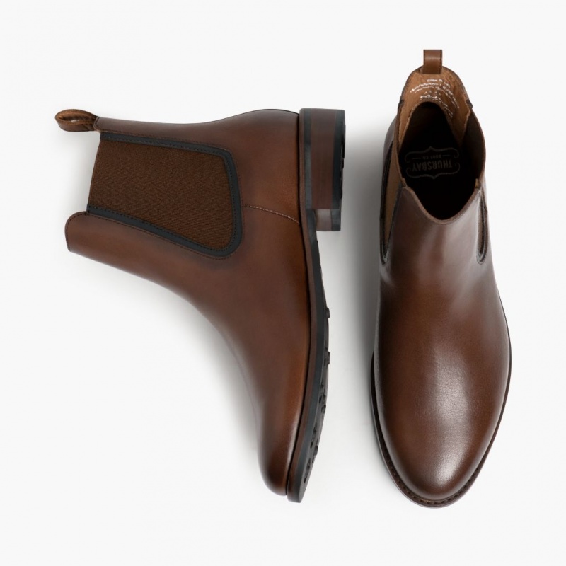 Thursday Boots Duchess Chelsea Stiefel Damen Dunkelbraun | Österreich-43657EKVY
