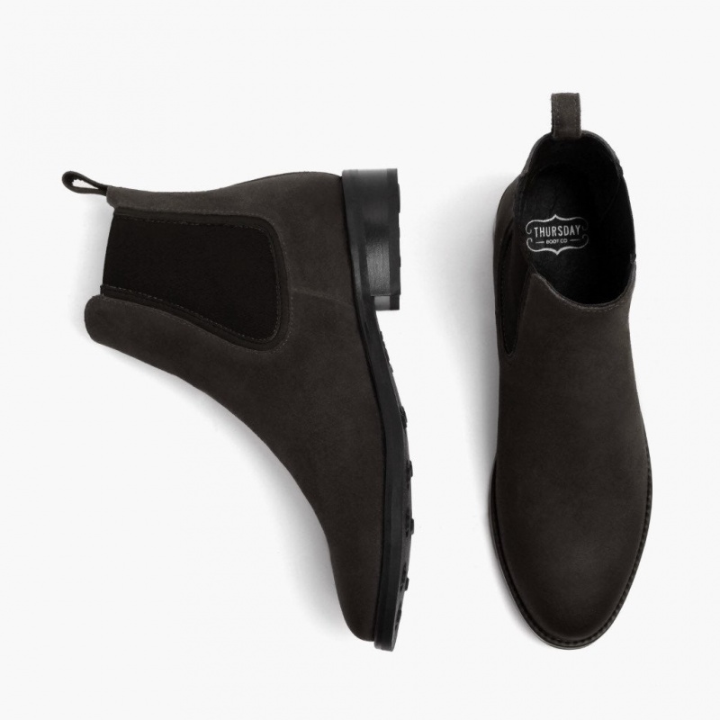 Thursday Boots Duchess Chelsea Stiefel Damen Dunkelgrau | Österreich-37912HIXK
