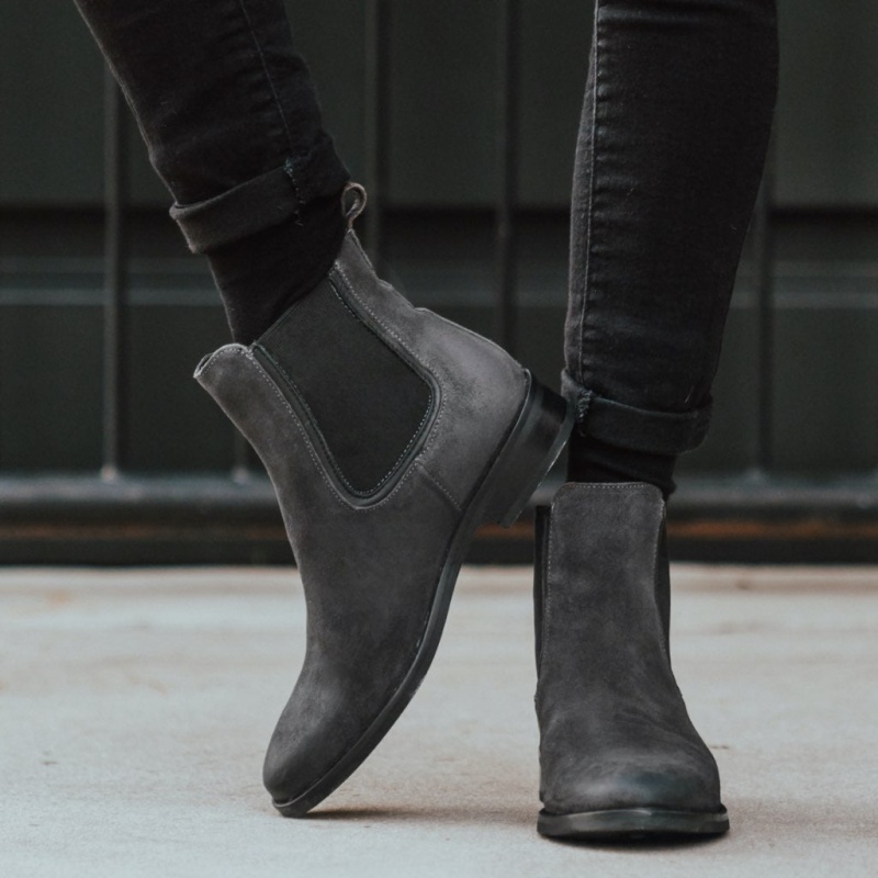 Thursday Boots Duchess Chelsea Stiefel Damen Dunkelgrau | Österreich-37912HIXK