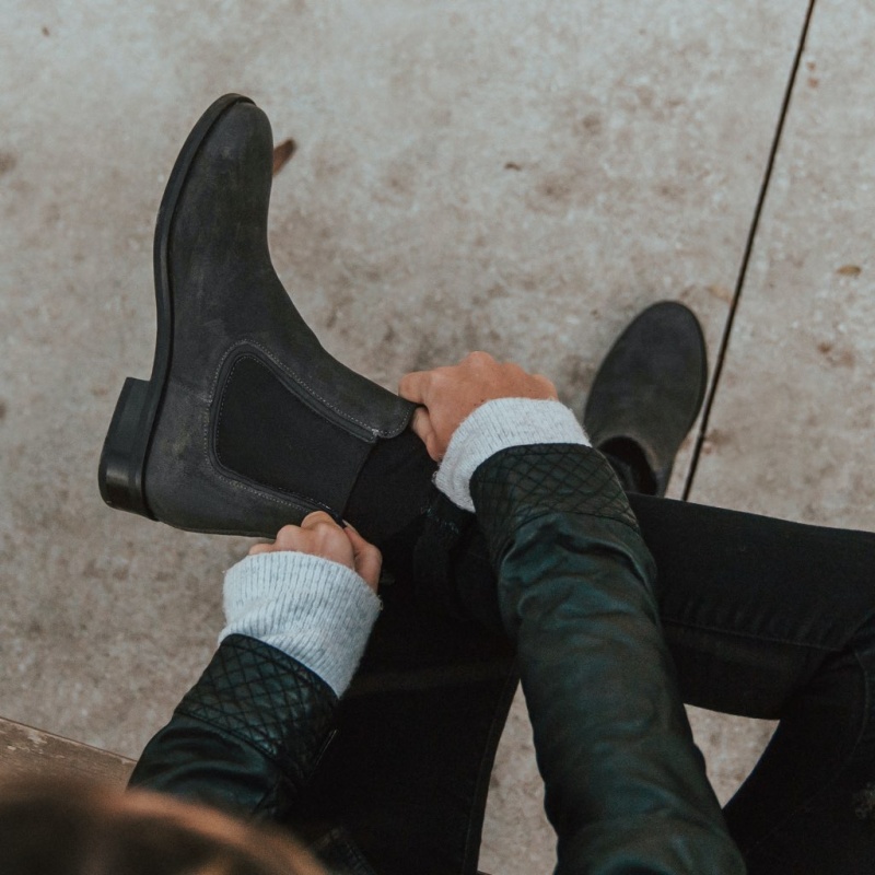 Thursday Boots Duchess Chelsea Stiefel Damen Dunkelgrau | Österreich-37912HIXK