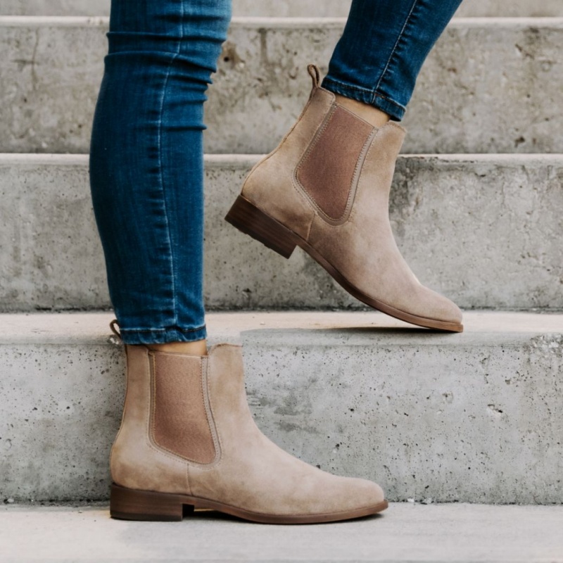 Thursday Boots Duchess Chelsea Stiefel Damen Taupe | Österreich-41683FKSO