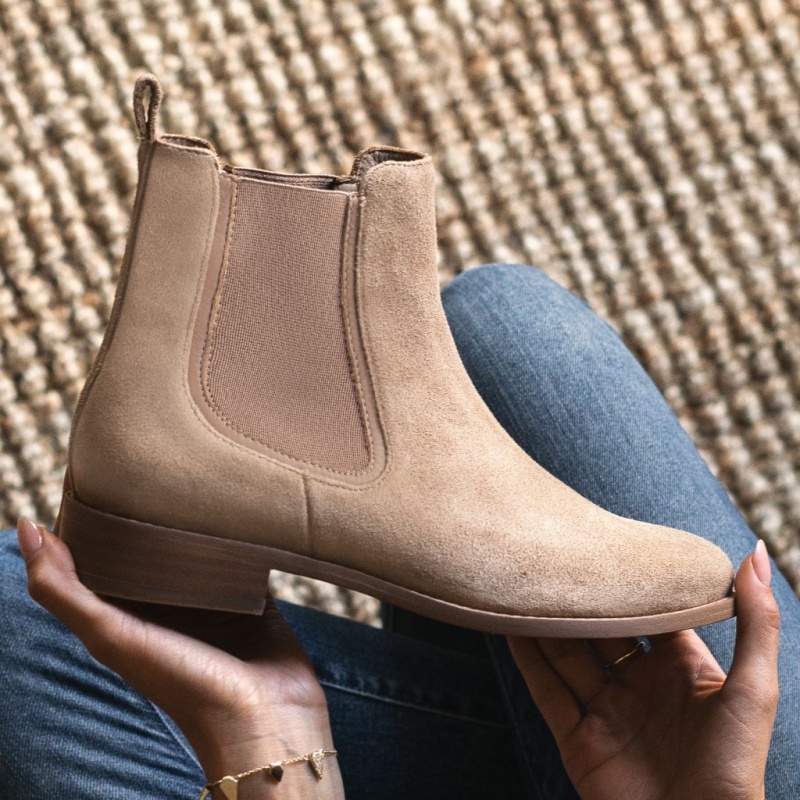 Thursday Boots Duchess Chelsea Stiefel Damen Taupe | Österreich-41683FKSO