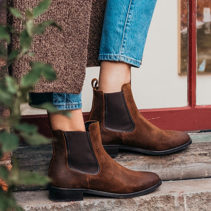 Thursday Boots Duchess Chelsea Stiefel Damen Braun | Österreich-48701YTUK