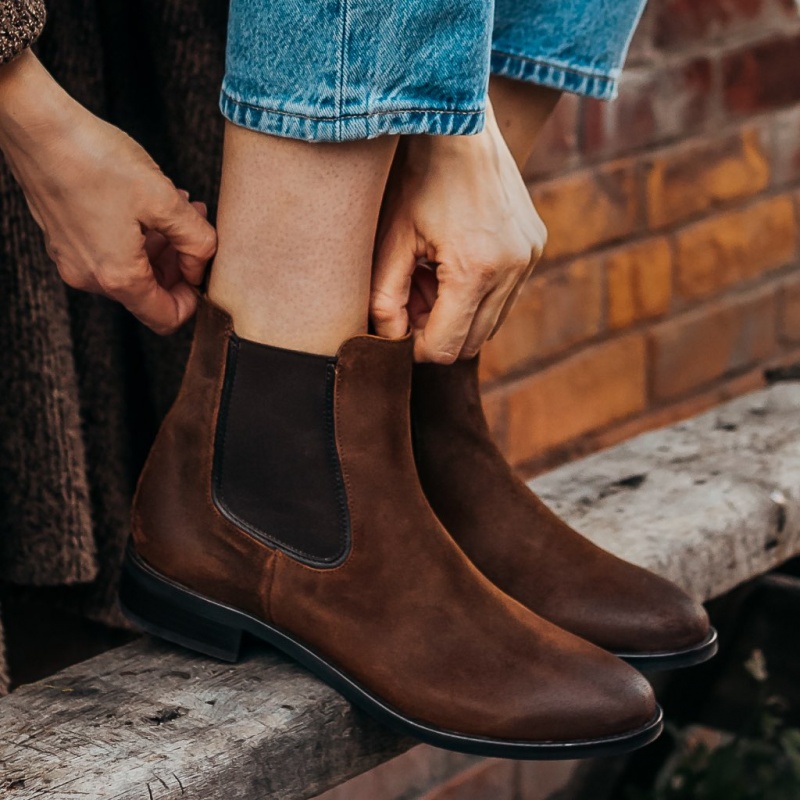 Thursday Boots Duchess Chelsea Stiefel Damen Braun | Österreich-48701YTUK