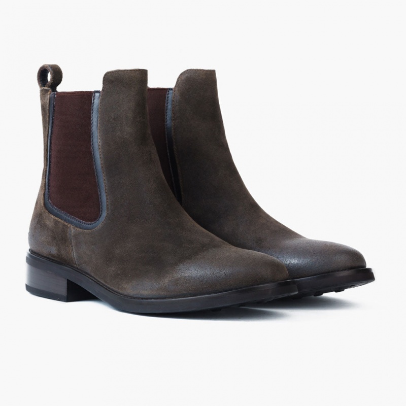 Thursday Boots Duchess Chelsea Stiefel Damen Dunkelolivgrün | Österreich-06927DXPM