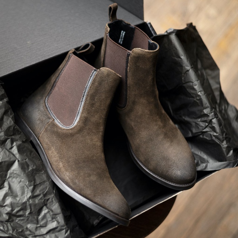 Thursday Boots Duchess Chelsea Stiefel Damen Dunkelolivgrün | Österreich-06927DXPM