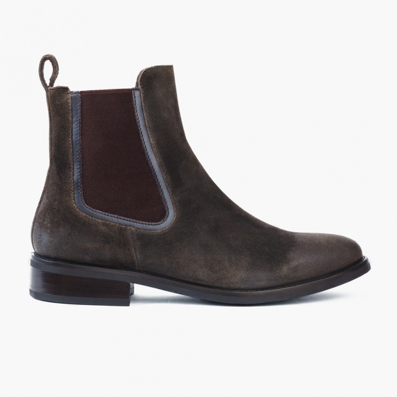 Thursday Boots Duchess Chelsea Stiefel Damen Dunkelolivgrün | Österreich-06927DXPM