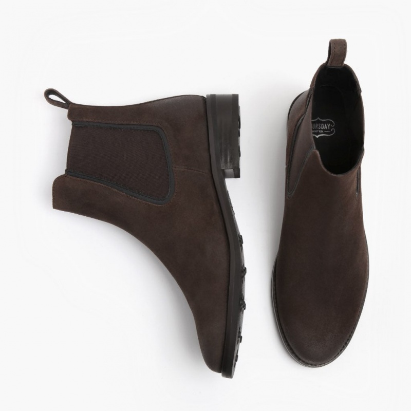 Thursday Boots Duchess Chelsea Stiefel Damen Dunkelbraun | Österreich-07532GXAJ