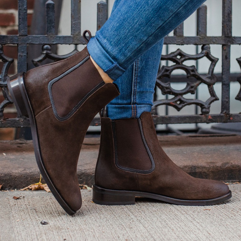 Thursday Boots Duchess Chelsea Stiefel Damen Dunkelbraun | Österreich-07532GXAJ