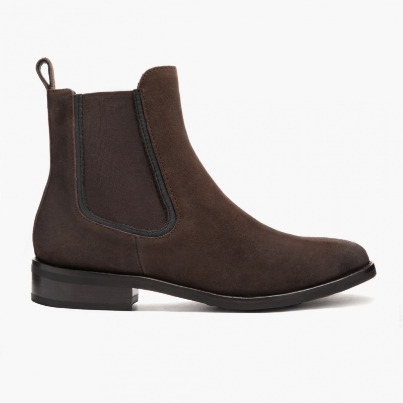 Thursday Boots Duchess Chelsea Stiefel Damen Dunkelbraun | Österreich-07532GXAJ