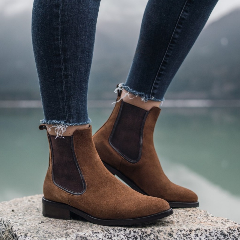 Thursday Boots Duchess Chelsea Stiefel Damen Braun | Österreich-86940KSMX
