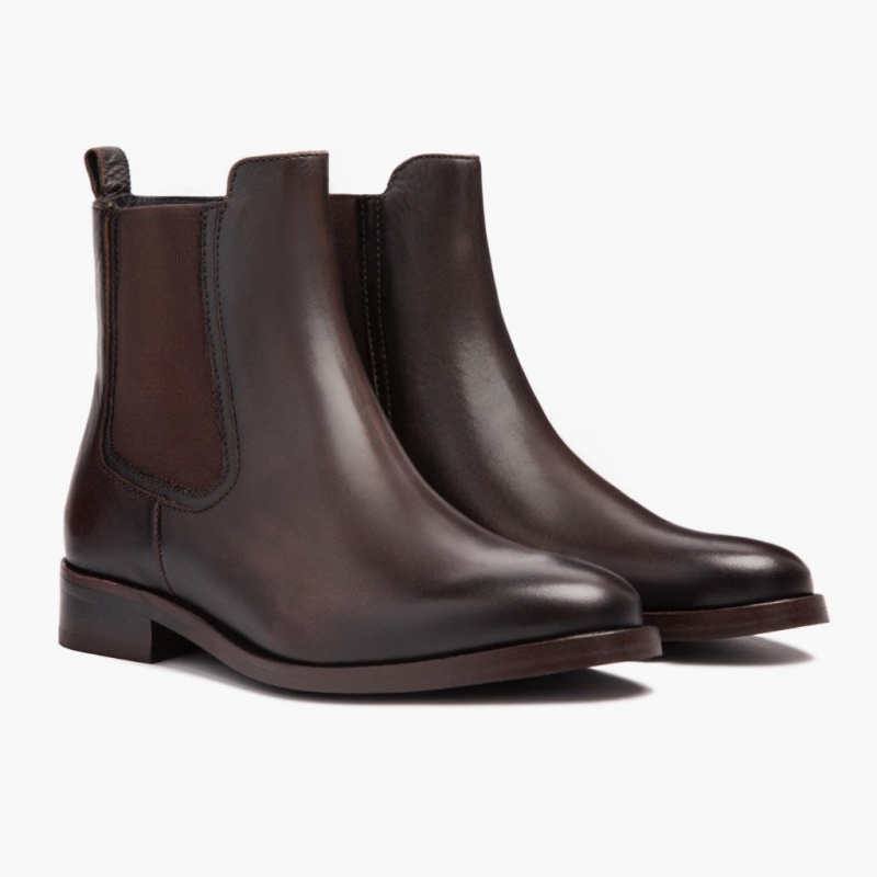 Thursday Boots Duchess Chelsea Stiefel Damen Dunkelbraun | Österreich-89076BWJX