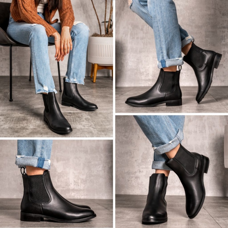 Thursday Boots Duchess Chelsea Stiefel Damen Schwarz | Österreich-03786VOBZ
