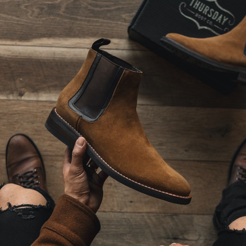 Thursday Boots Duke Chelsea Stiefel Herren Braun | Österreich-05934OUMN