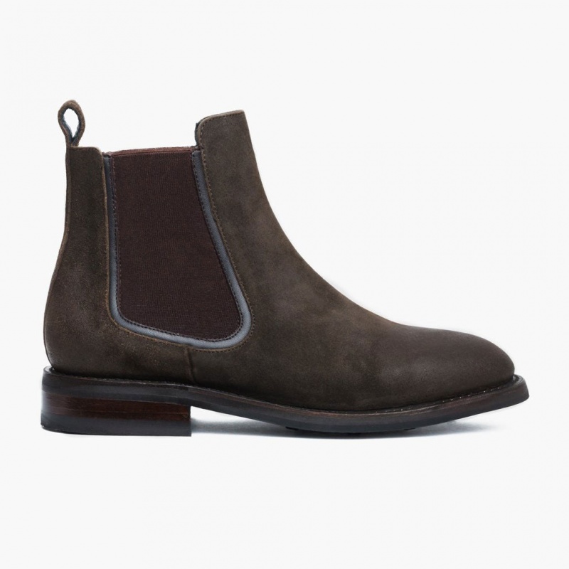 Thursday Boots Duke Chelsea Stiefel Herren Dunkelolivgrün | Österreich-74158XMYK