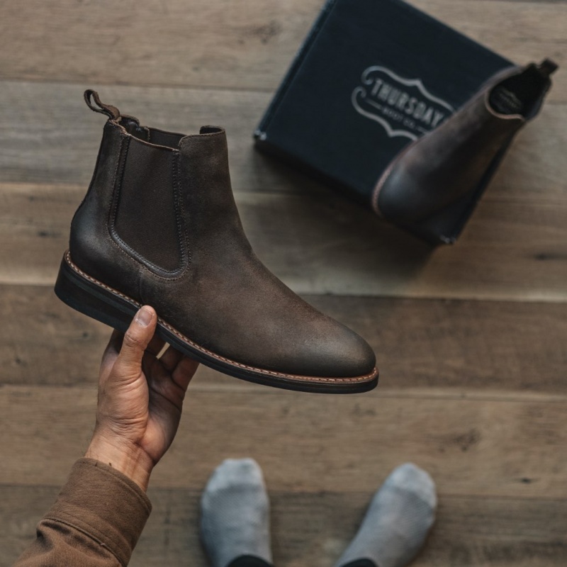 Thursday Boots Duke Chelsea Stiefel Herren Schokolade | Österreich-21874STDE