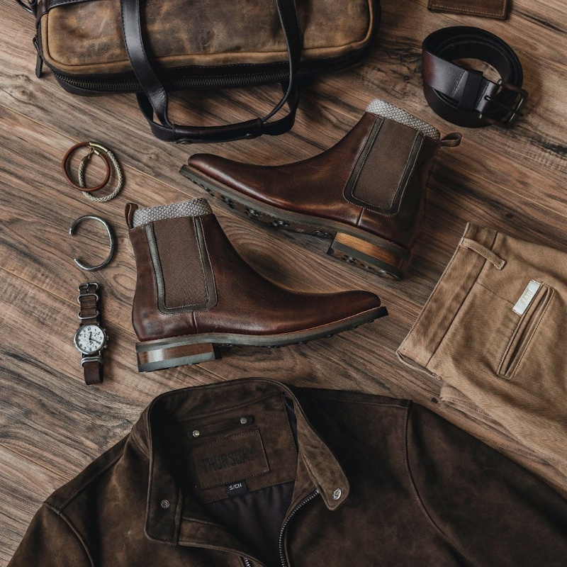 Thursday Boots Duke Chelsea Stiefel Herren Braun | Österreich-87530QZYL