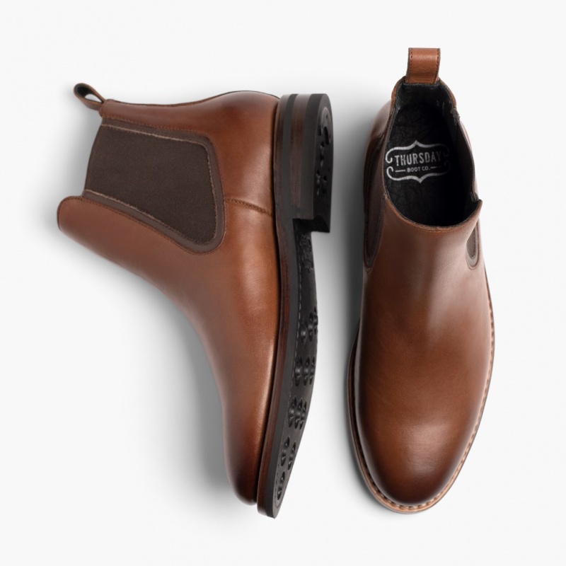 Thursday Boots Duke Chelsea Stiefel Herren Braun | Österreich-57169SRDB