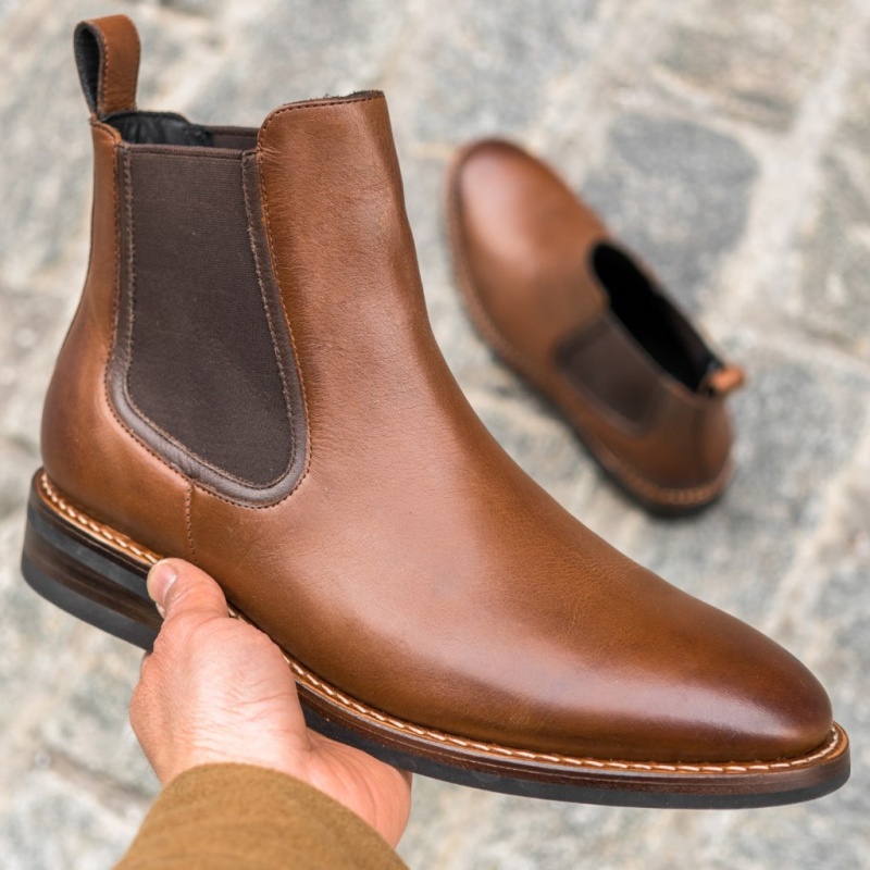 Thursday Boots Duke Chelsea Stiefel Herren Braun | Österreich-57169SRDB