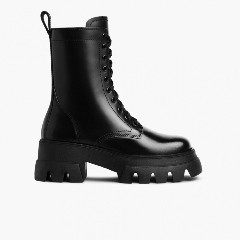 Thursday Boots Dynasty Combat Schnürstiefel Damen Schwarz | Österreich-67930GVFL