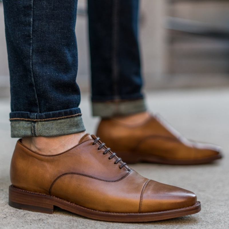 Thursday Boots Executive Cap Kappe Lederschuhe Herren Braun | Österreich-62138YKWB