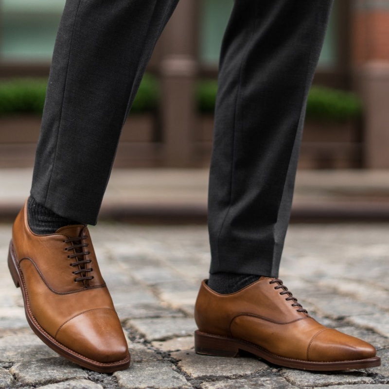 Thursday Boots Executive Cap Kappe Lederschuhe Herren Braun | Österreich-62138YKWB
