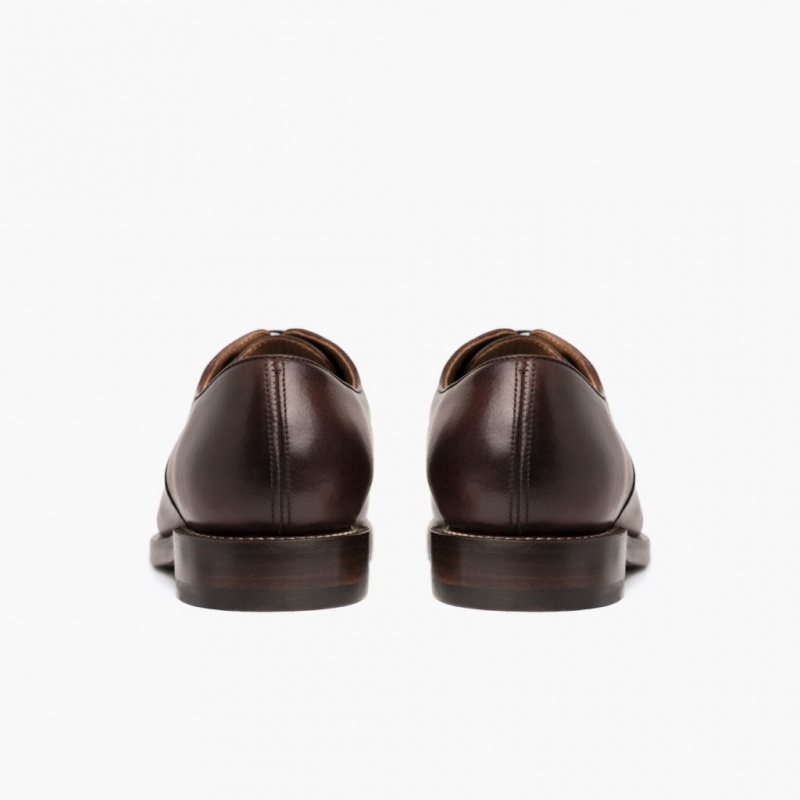 Thursday Boots Executive Cap Kappe Lederschuhe Herren Dunkelbraun | Österreich-76583JQSL