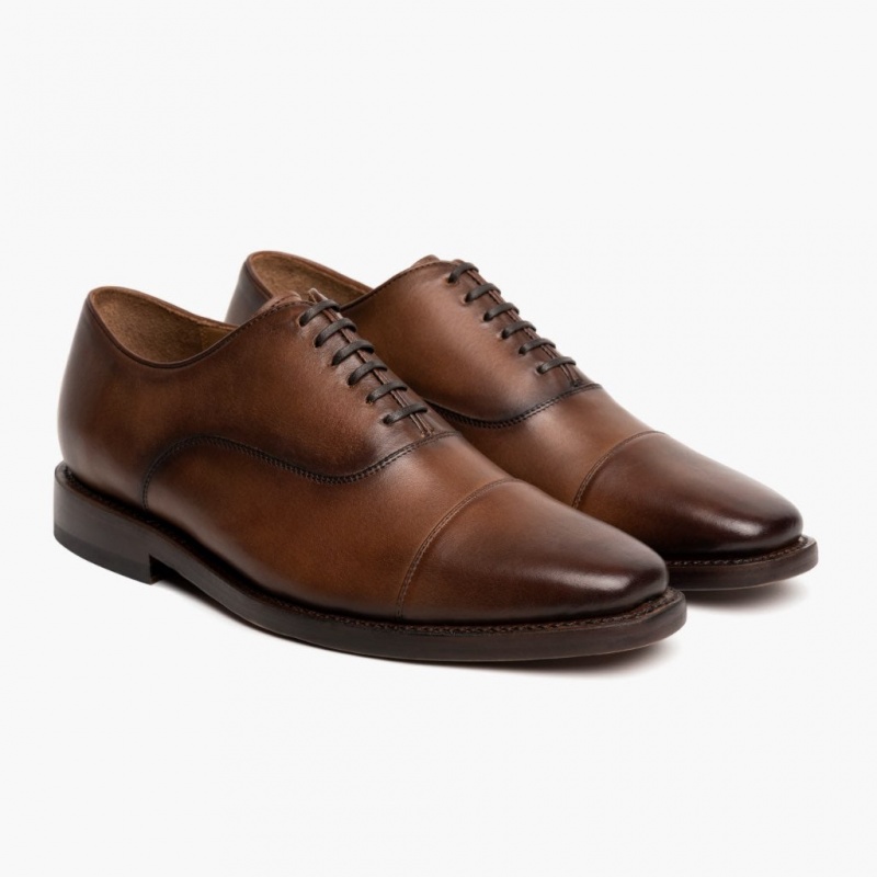 Thursday Boots Executive Cap Kappe Lederschuhe Herren Braun | Österreich-43907LFGS
