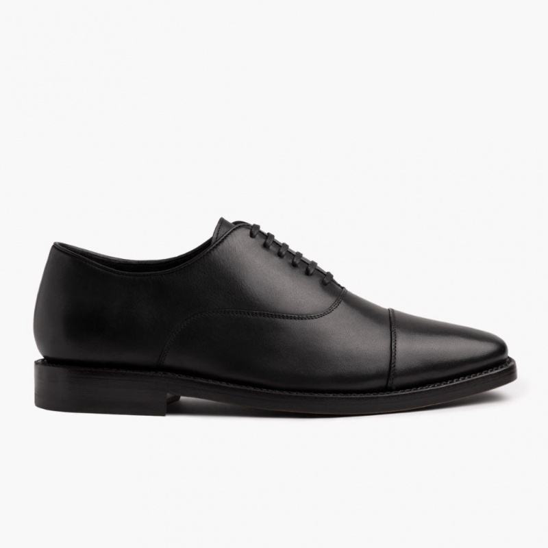Thursday Boots Executive Cap Kappe Lederschuhe Herren Schwarz | Österreich-10682PZST