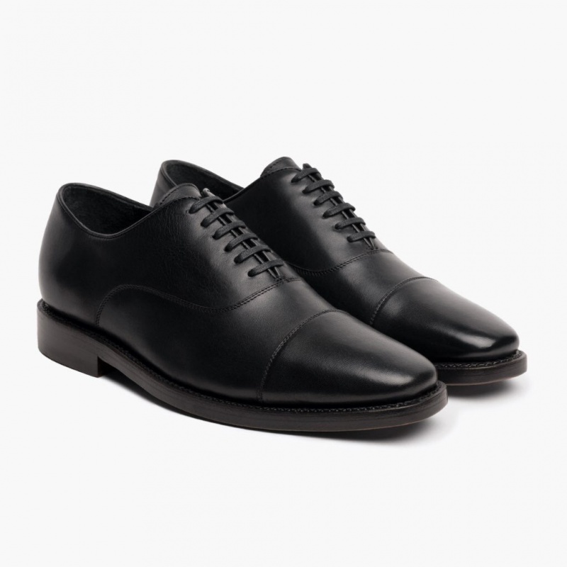 Thursday Boots Executive Cap Kappe Lederschuhe Herren Schwarz | Österreich-10682PZST