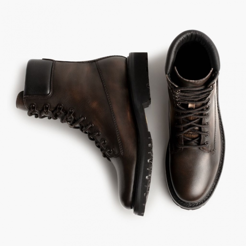 Thursday Boots Explorer Combat Schnürstiefel Herren Dunkelbraun | Österreich-52046NWGB