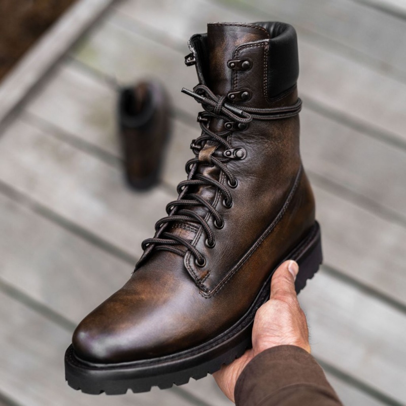 Thursday Boots Explorer Combat Schnürstiefel Herren Dunkelbraun | Österreich-52046NWGB