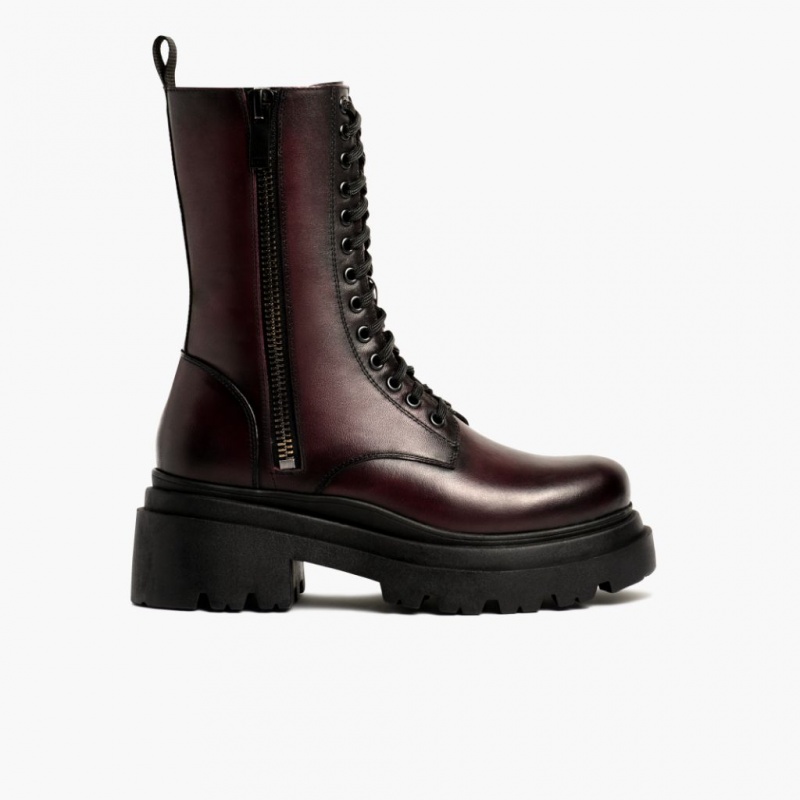 Thursday Boots Fatale High Heel Zip-Up Stiefeletten Damen Dunkelbraun | Österreich-61249HKRB