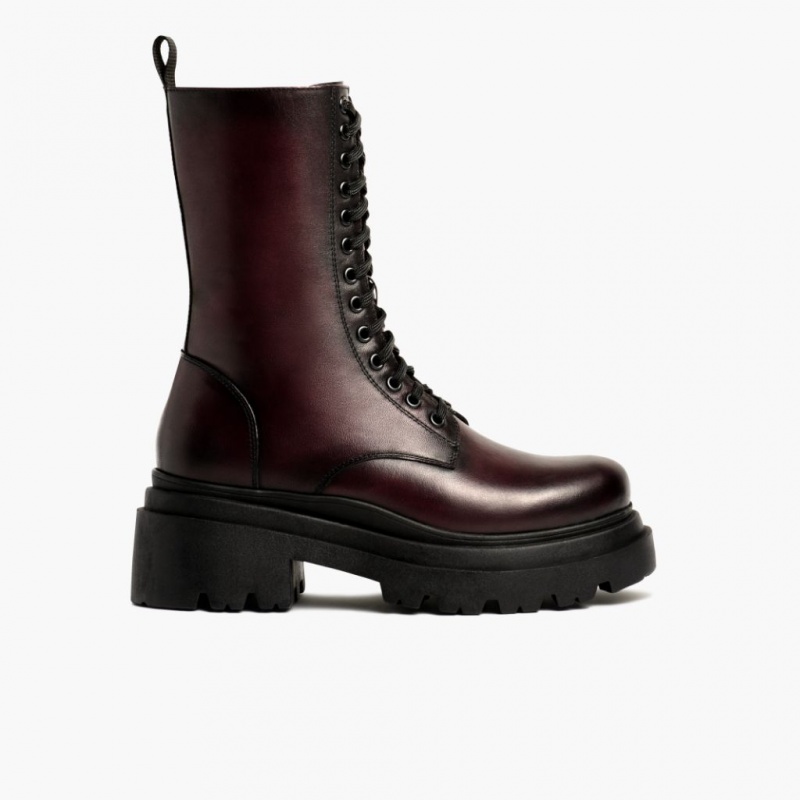 Thursday Boots Fatale High Heel Zip-Up Stiefeletten Damen Dunkelbraun | Österreich-61249HKRB