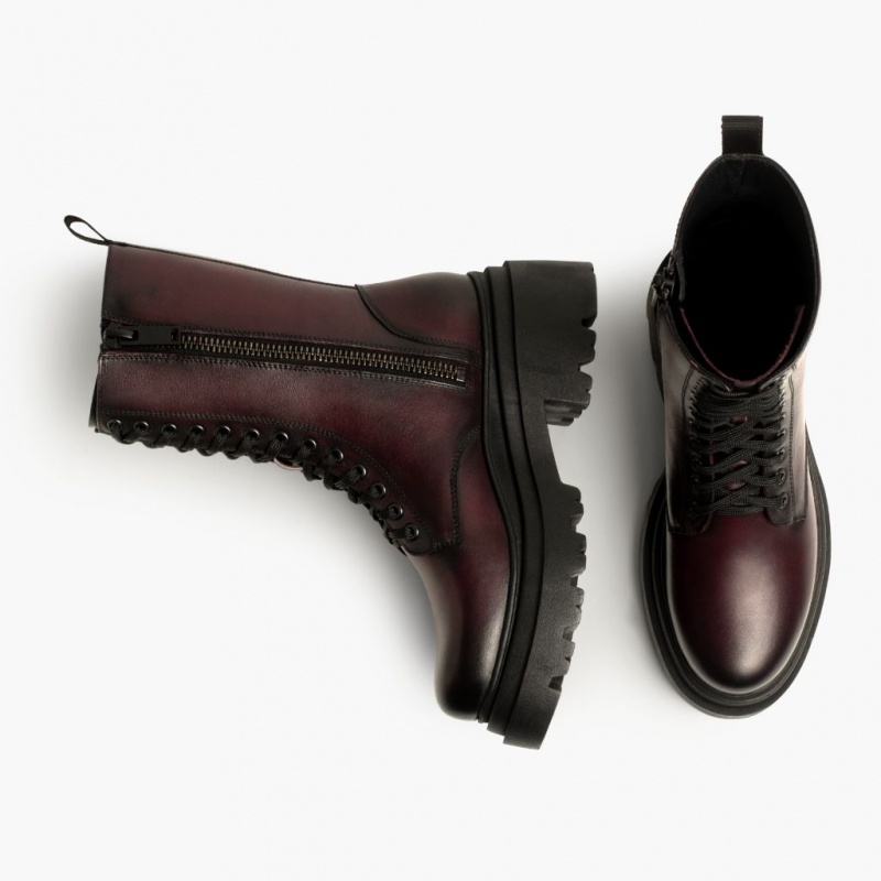 Thursday Boots Fatale High Heel Zip-Up Stiefeletten Damen Dunkelbraun | Österreich-61249HKRB